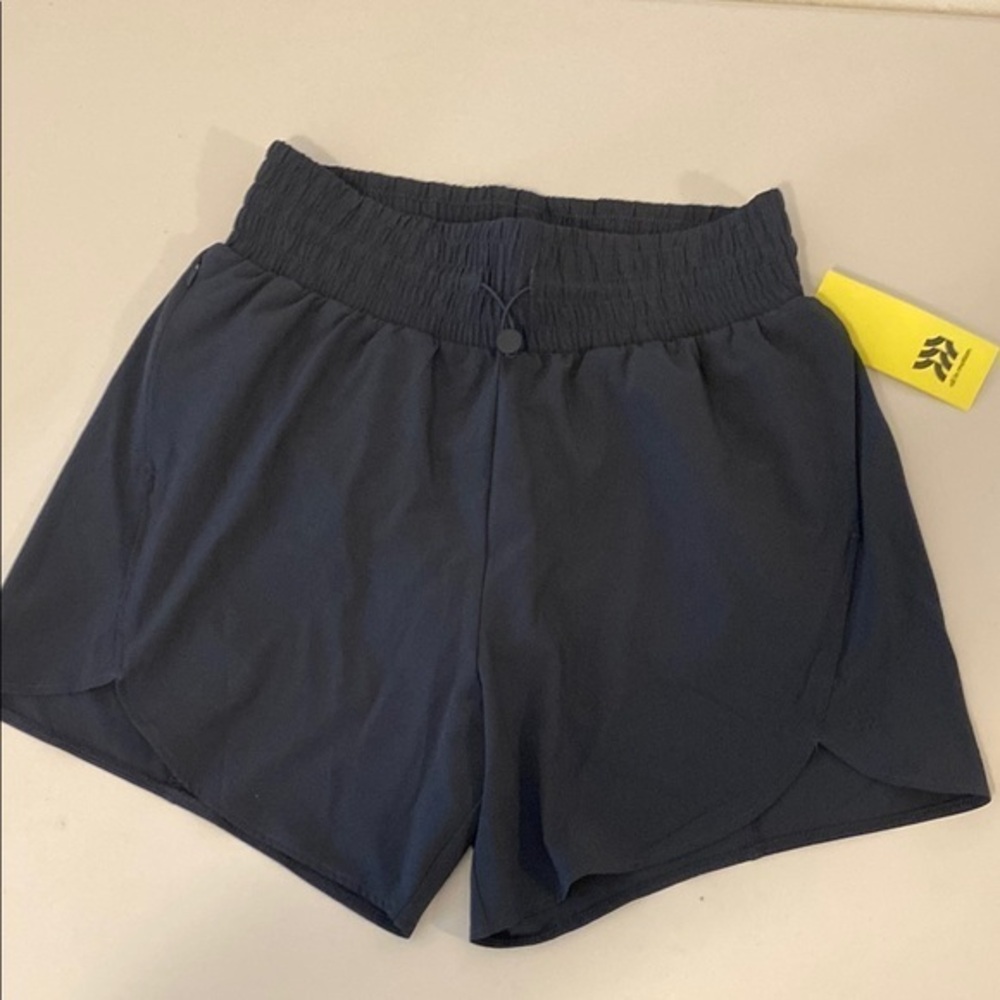 Dark Blue Athletic Shorts with Elastic Waistband Size S